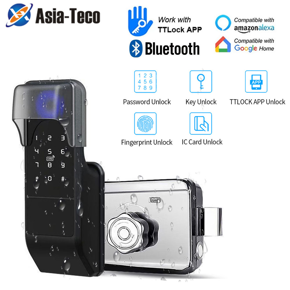 Smart Garden Gate Lock - IP65 wodoodporny TTLock inteligentny zamek do