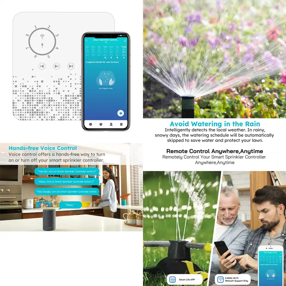 Smart Garden Zone - Qwinn 2026-Rehent Inteligentny Timer Nawadniania z