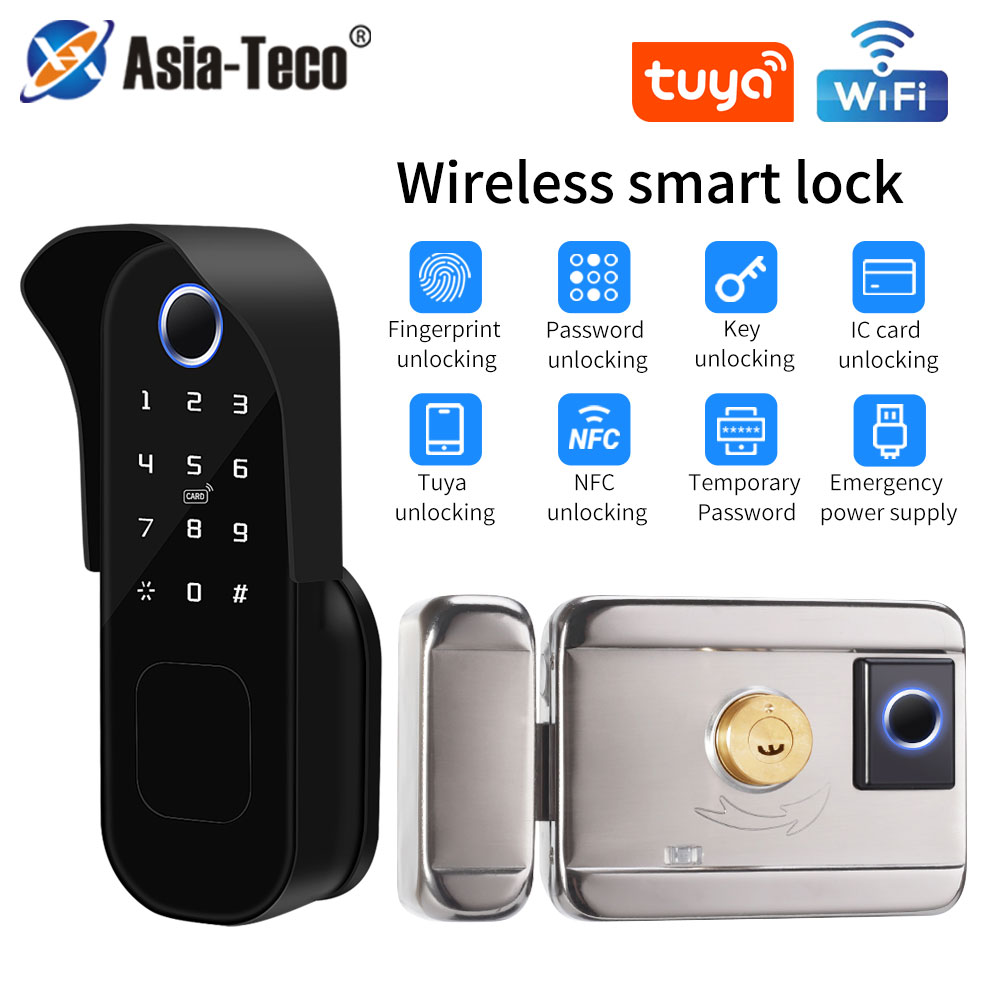 Smart Garden Gate Lock - Zamek do drzwi Tuya z czytnikiem