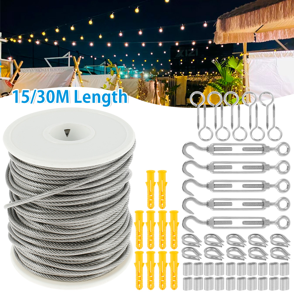Smart Garden Fence - 15M/30M Lina stalowa ze stali nierdzewnej