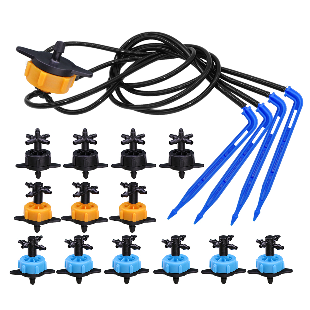 Smart Garden Sprinkler System - 10 zestawów 2/4/8L/H Bend Arrow Drip