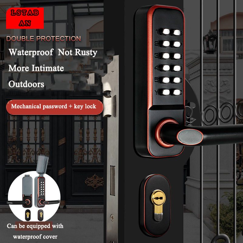 Dwustronna dzielona klawiatura – Smart Garden Gate Lock recenzja i cena