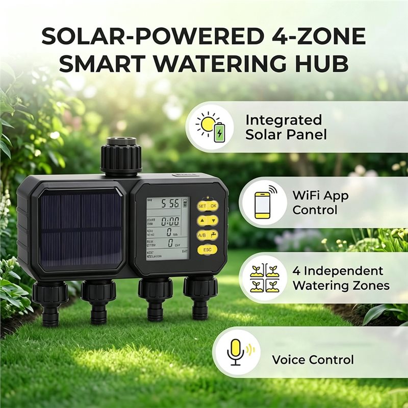 ABUN-Solar Wifi Timer Nawadnia – Smart Garden Zone recenzja i cena