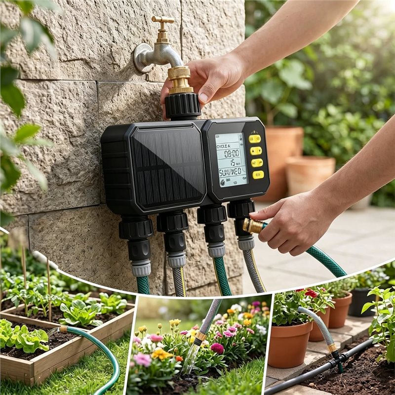 ABUN-Solar Wifi Timer Nawadnia – Smart Garden Zone recenzja i cena