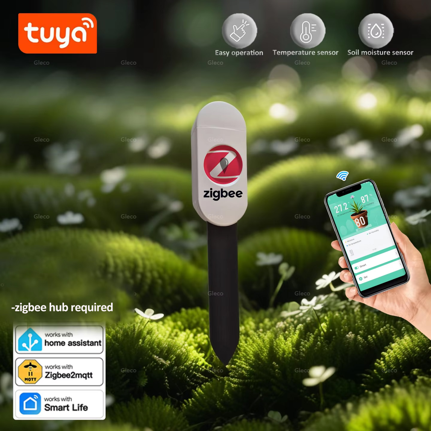 Czujnik wilgotności gleby Tuya – Smart Urban Garden recenzja i cena