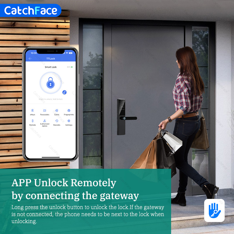 Zamek do drzwi z czytnikiem li – Smart Garden Gate Lock recenzja i cena