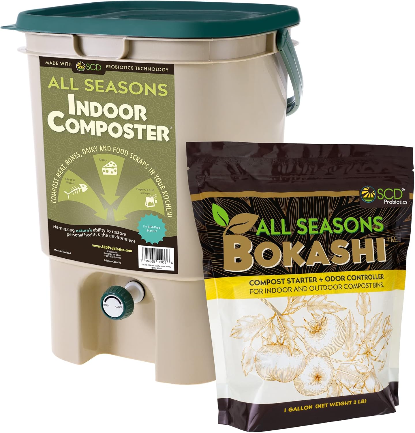 Komposter do kuchni na blat -  – Composting Kit Indoor recenzja i cena