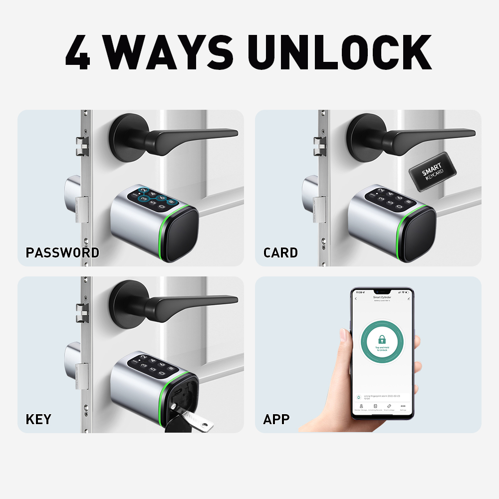 Inteligentny zamek cylindryczn – Smart Garden Gate Lock recenzja i cena