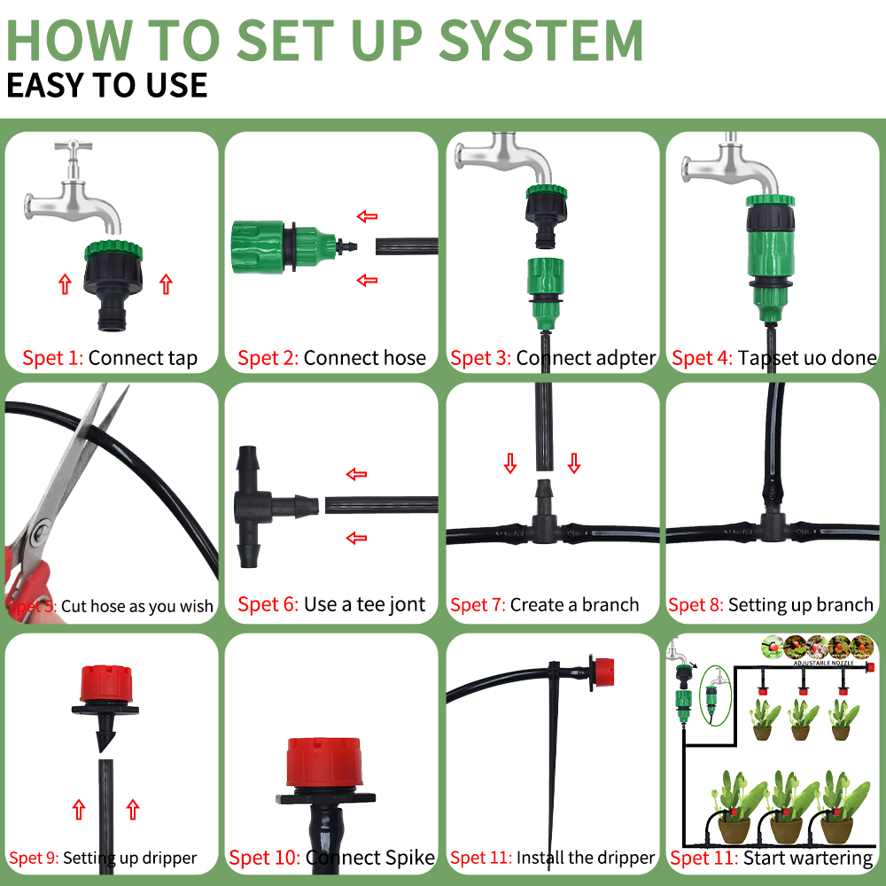 System nawadniania mikro kropl – Smart Garden Sprinkler System recenzja i cena